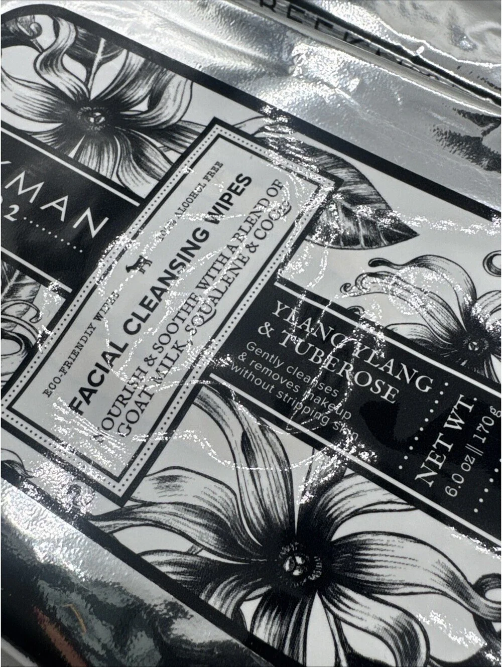 Beekman 1802 Facial Cleansing Wipes~4 PACKS of 30 Ylang Ylang & Tuberose CoQ10